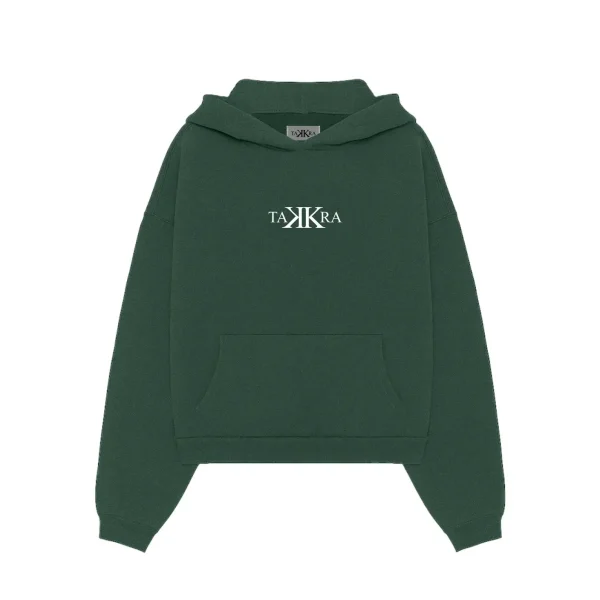 Takkra Wings Hoodie Bottle Green (1)