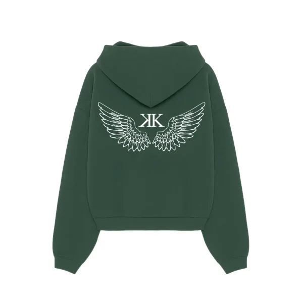 Takkra Wings Hoodie Bottle Green (2)
