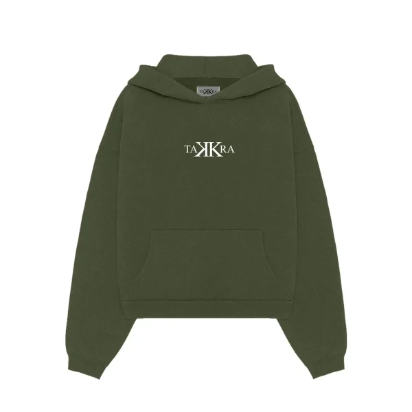 Takkra Wings Hoodie Olive Green (1)